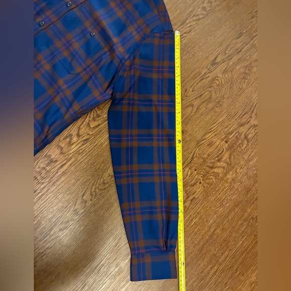 Brooks Brothers x Pendleton Wool Blue, Brown, & Red Flannel Button Down Shirt-M - Picture 8 of 8